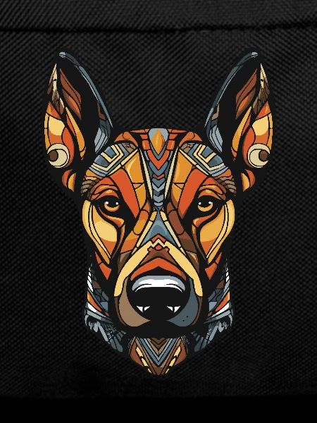 Doberman Dog Portrait Head
