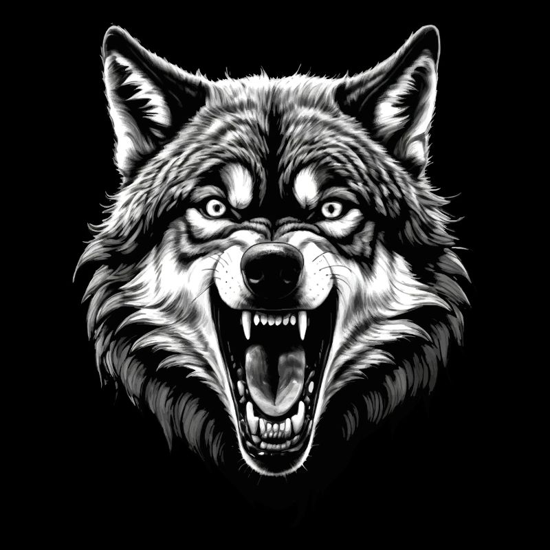 Wolf Liebhaber Wildtier Kunst Wolf Bunt Tier
