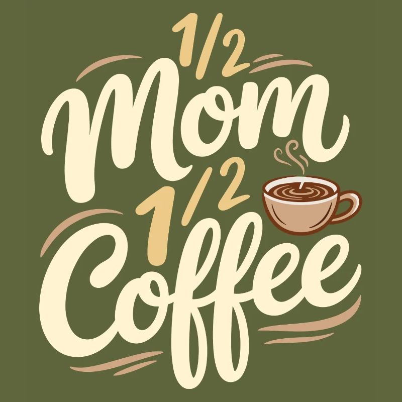 Mutter Koffein Halb Mama Halb Kaffee