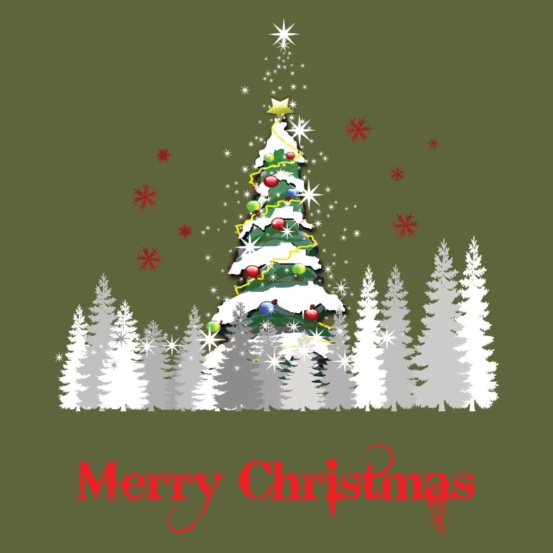 Glitzer Weihnachtsbaum Schnee - Weihnachtsgeschenk