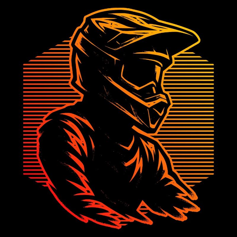 Motocross motif with recognition value
