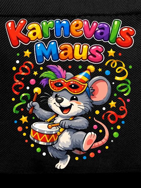 Karnevalsmaus Süßes Faschings-Motiv Geschenkidee