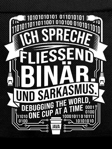 Coding Binärer Kaffee Sarkasmus