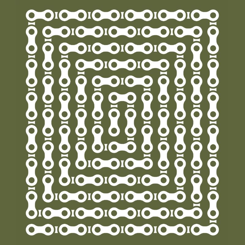 Bike Chain Maze Pattern
