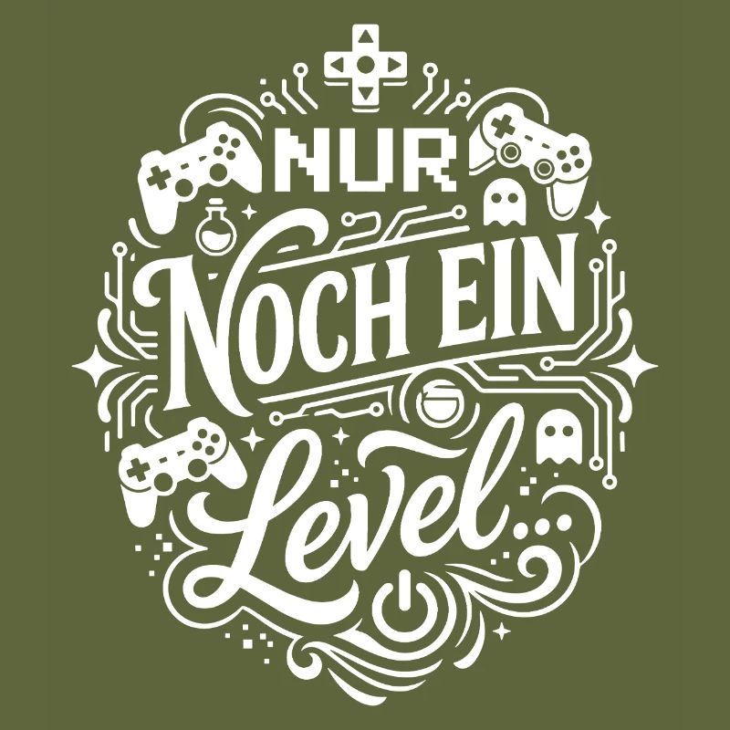Nur noch ein Level Gaming Illustration