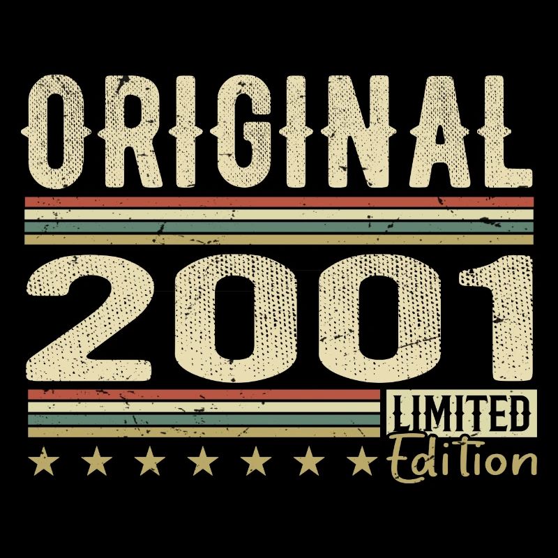 Original 2001 – Retro-Geburtstagsgeschenk 2001