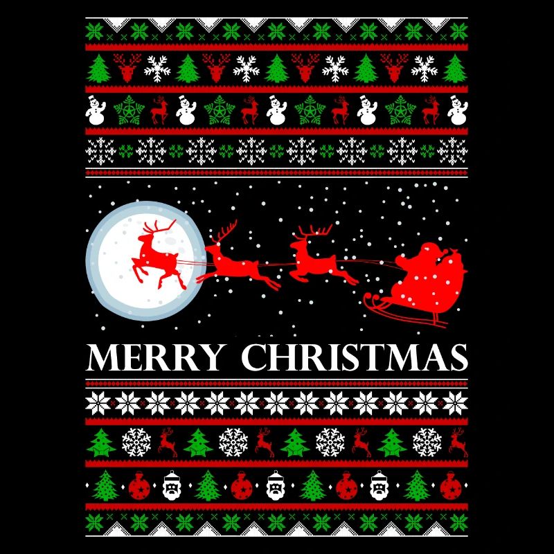 Design du père Noël moche