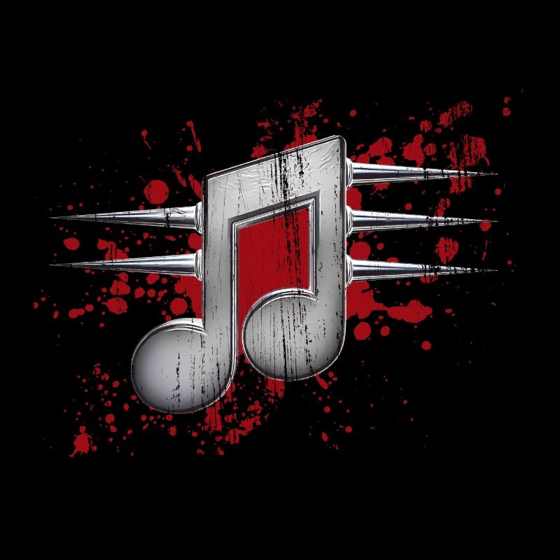 Musiknote mit Stacheln