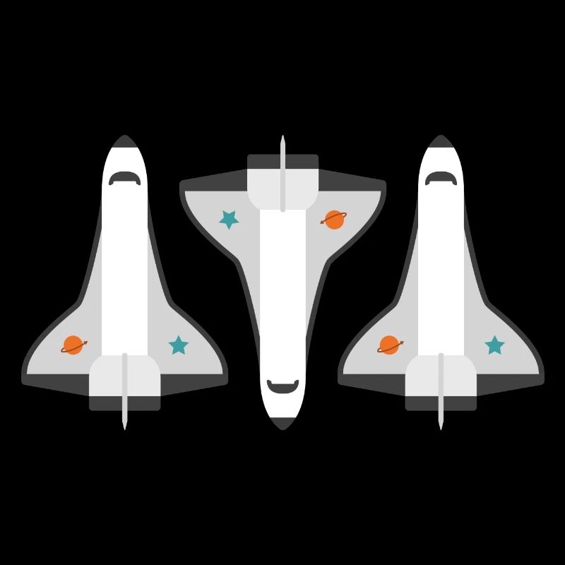 Trois navettes spatiales
