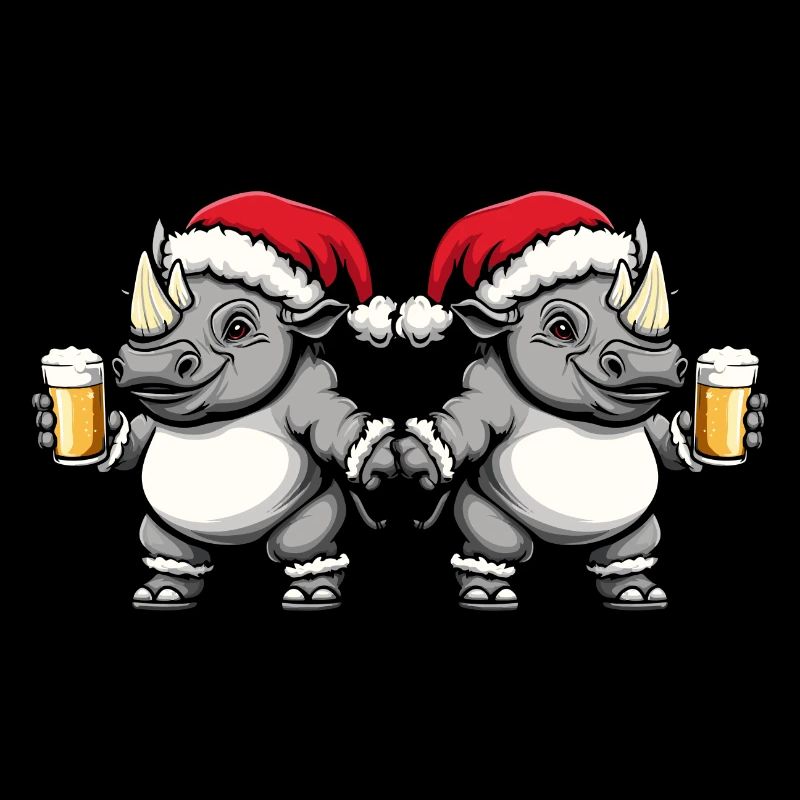Équipe de la bière de Noël Rhino
