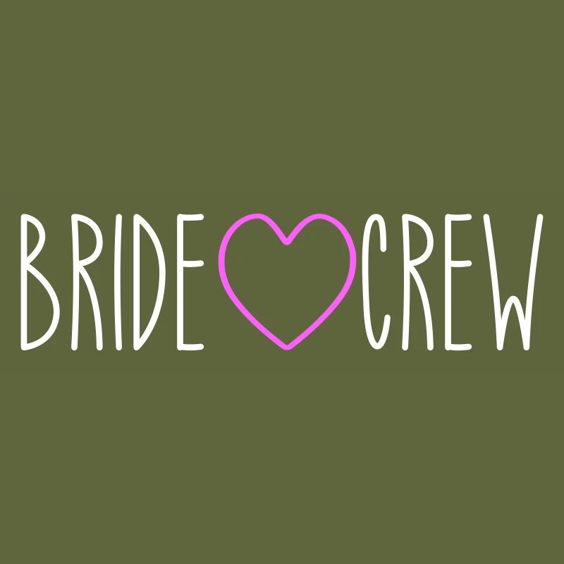 Bride Crew Heart