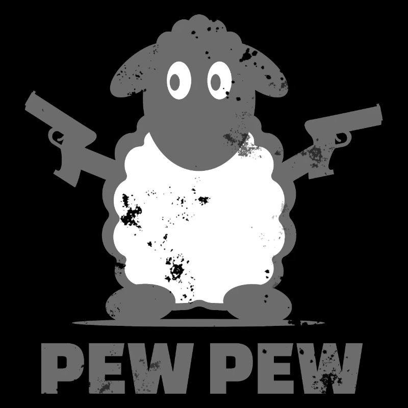 Funny Pew Pew Sheep