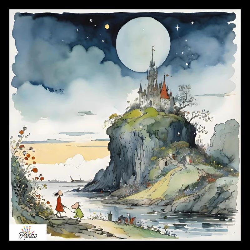 Paysage de rêve de château vintage