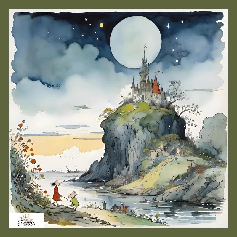 Vintage castle dreamscape