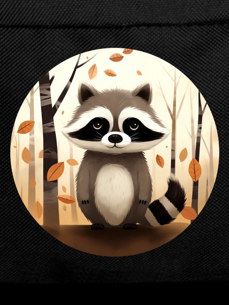Ein Waschbär im Herbst
