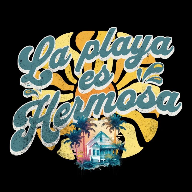 La playa es Hermosa