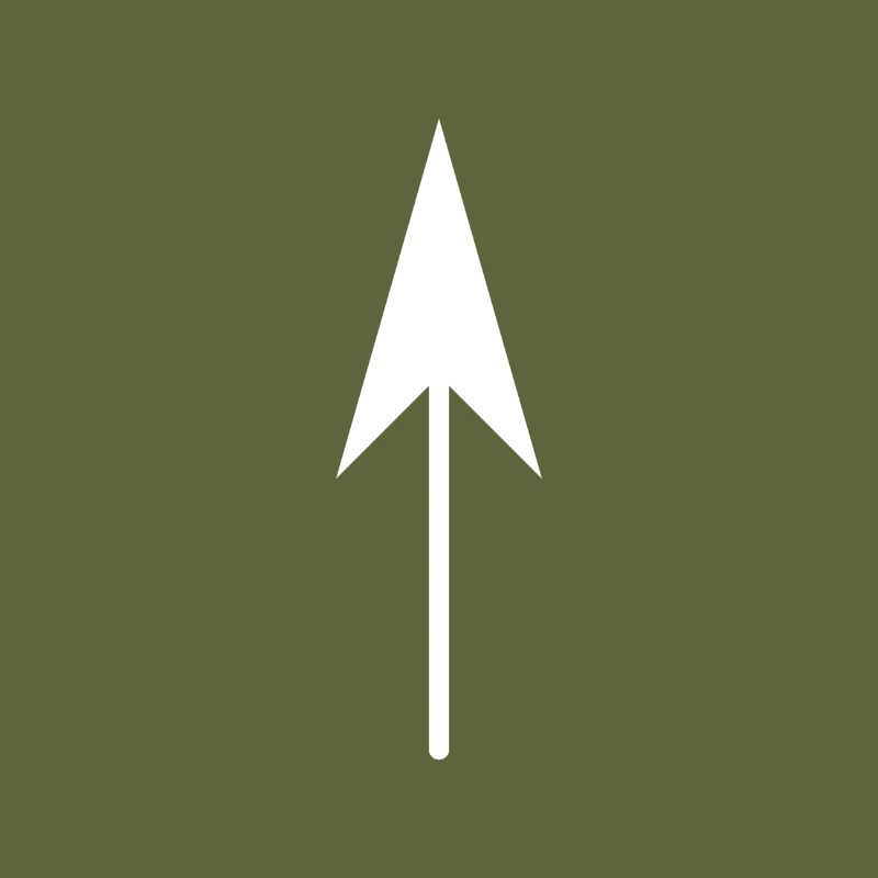 Arrow up white