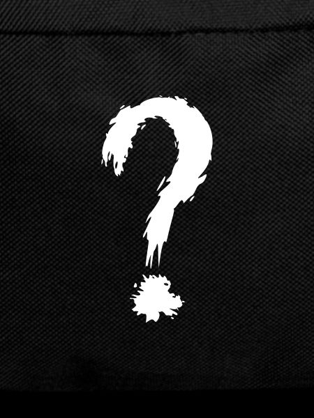 Point d'interrogation blanc