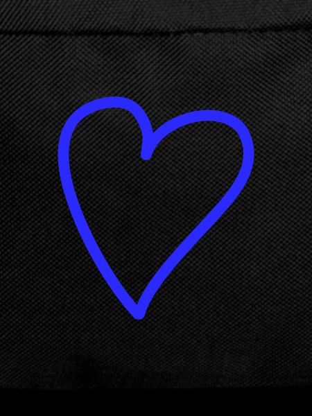 Heart Freehand Blue