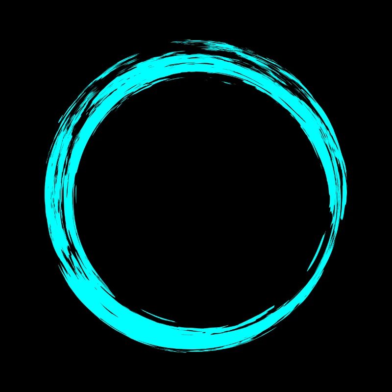 Circle Symbol Design Water Blue