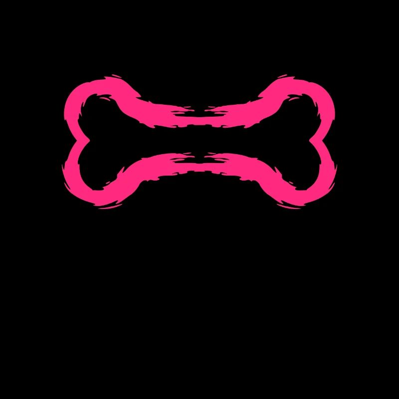 Dog icon bone brush pink