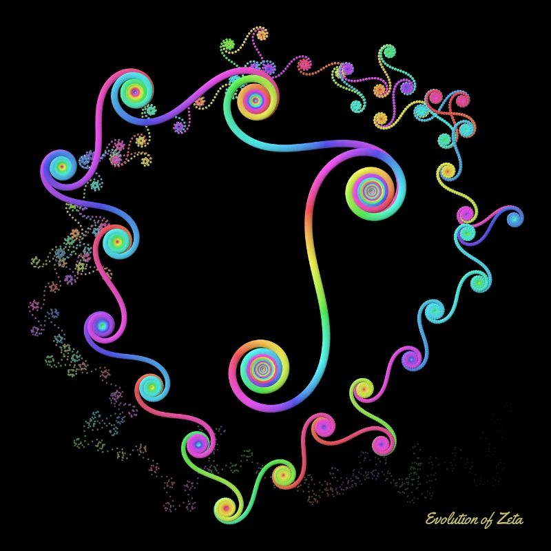 Evolution de Zeta - très colorée et au format 1: 1