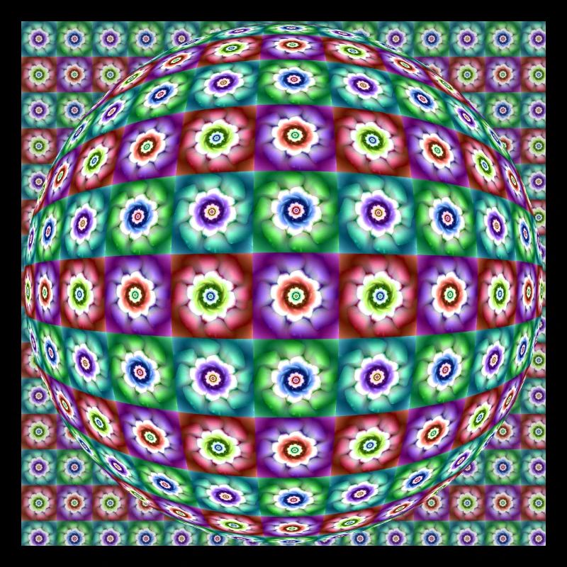 FRACTAL FLOWERS OP ART