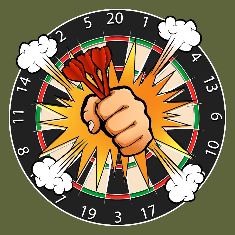 Dartboard Comic Boom