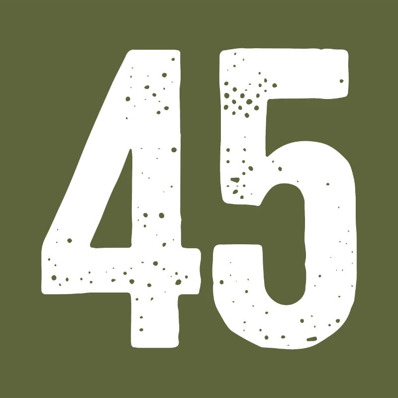 45 Numéros Blanc