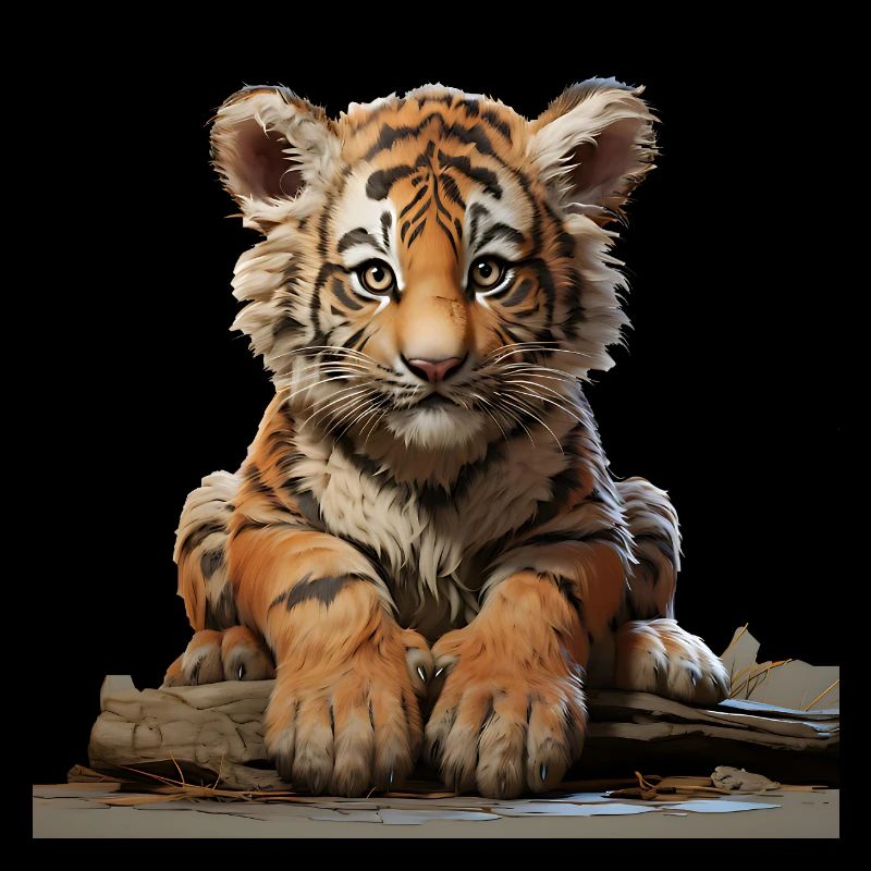 Jeune tigre à l’affût