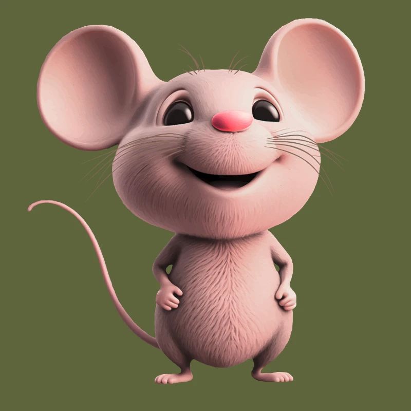 douce souris heureuse