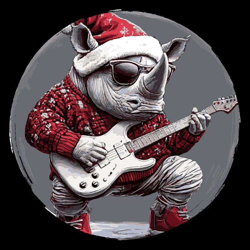 Rhino Christmas Rocker Guitar