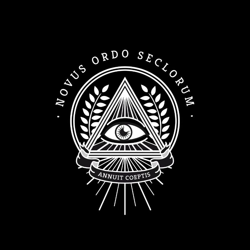 Illuminati œil omniscient pyramide de la société secrète