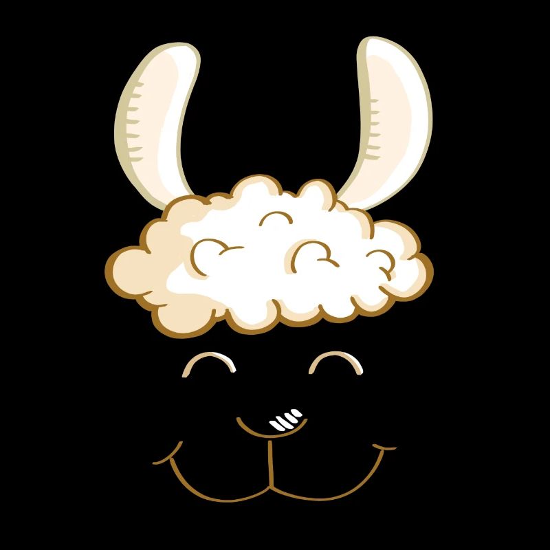 Funny Lama Face - Head - Llamas - Gift