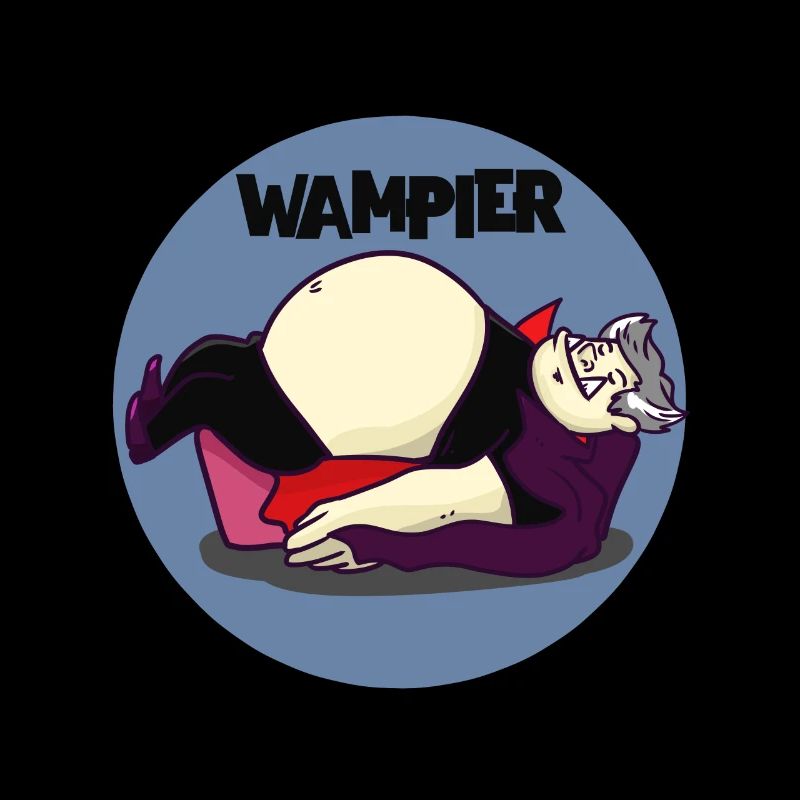 Wampier vampire fat fat word joke gift idea