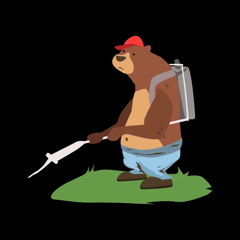 Exterminator bear pest control worker gift