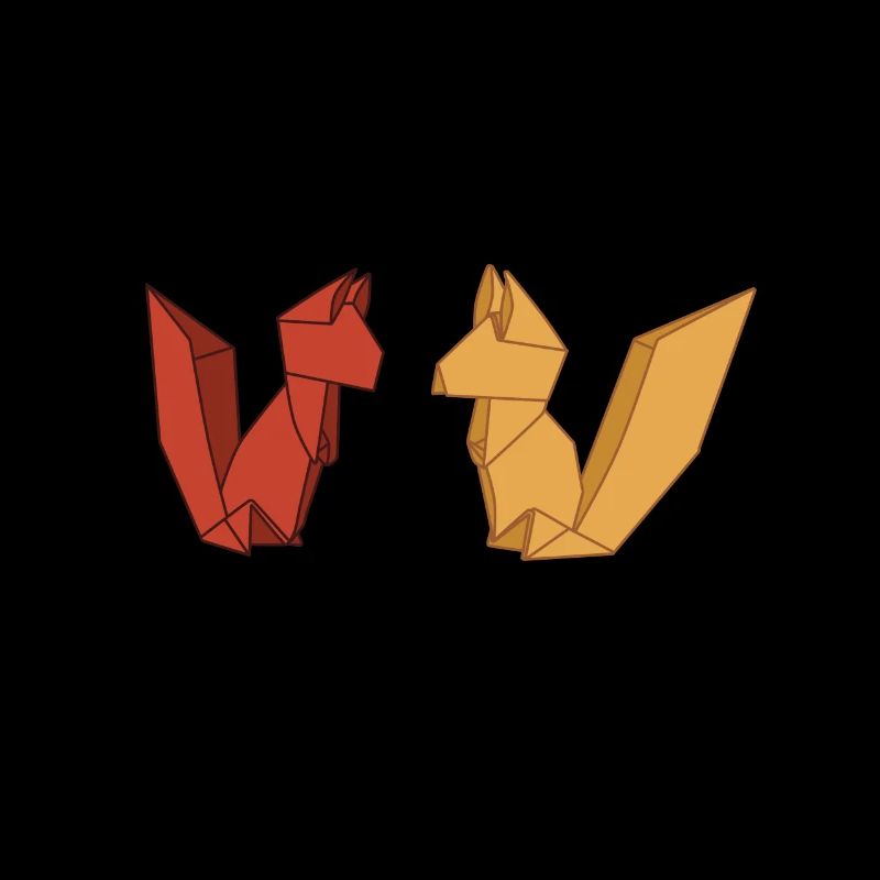 Origami fox