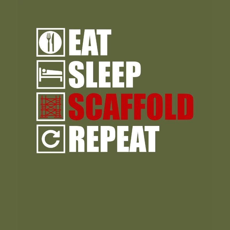 Eating, sleeping, scaffolding