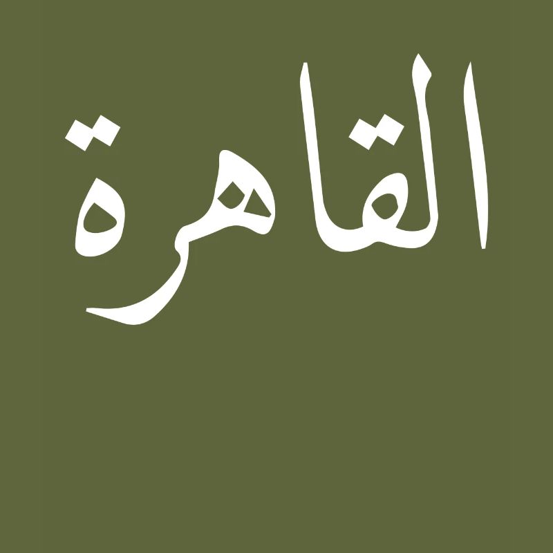 Egypt Arabic Script Cairo