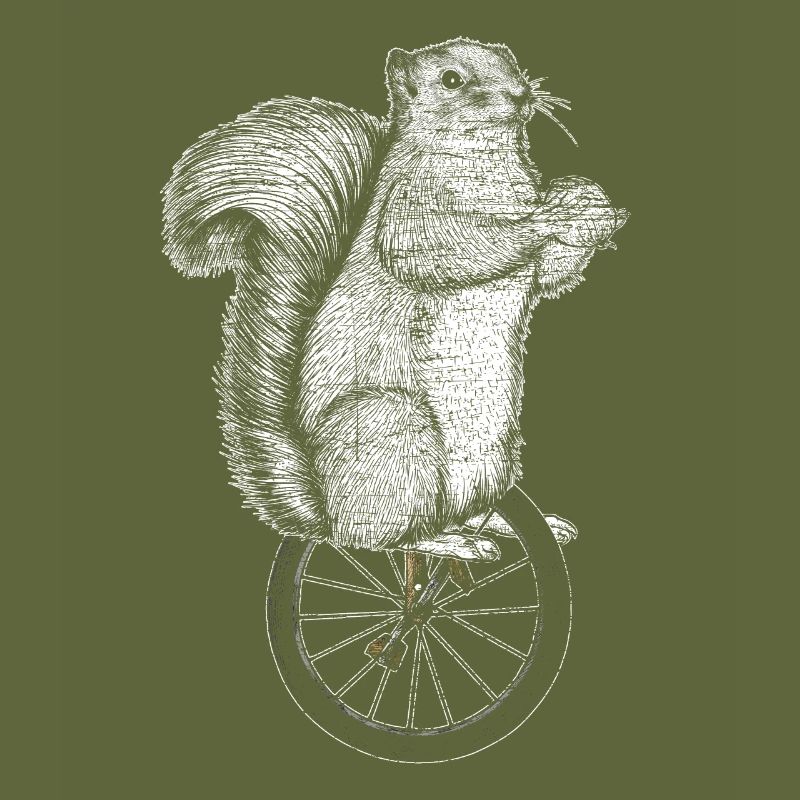 Eichhörnchen Einrad