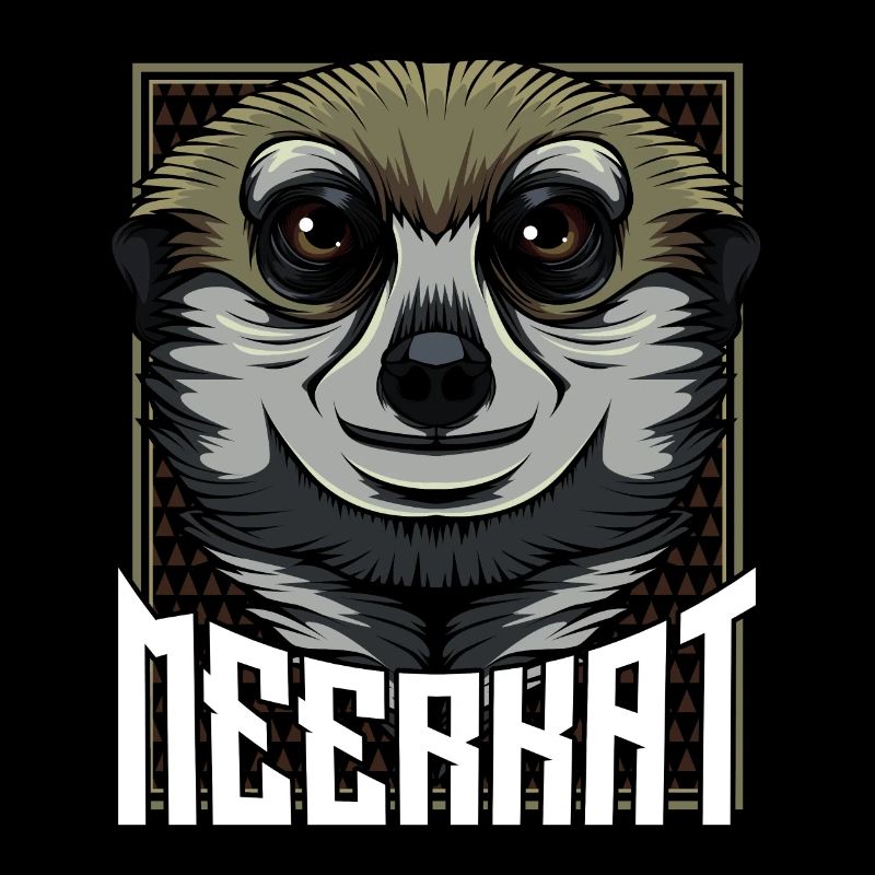 Erdmännchen Gesicht Tierfreund Tierliebe Geschenk