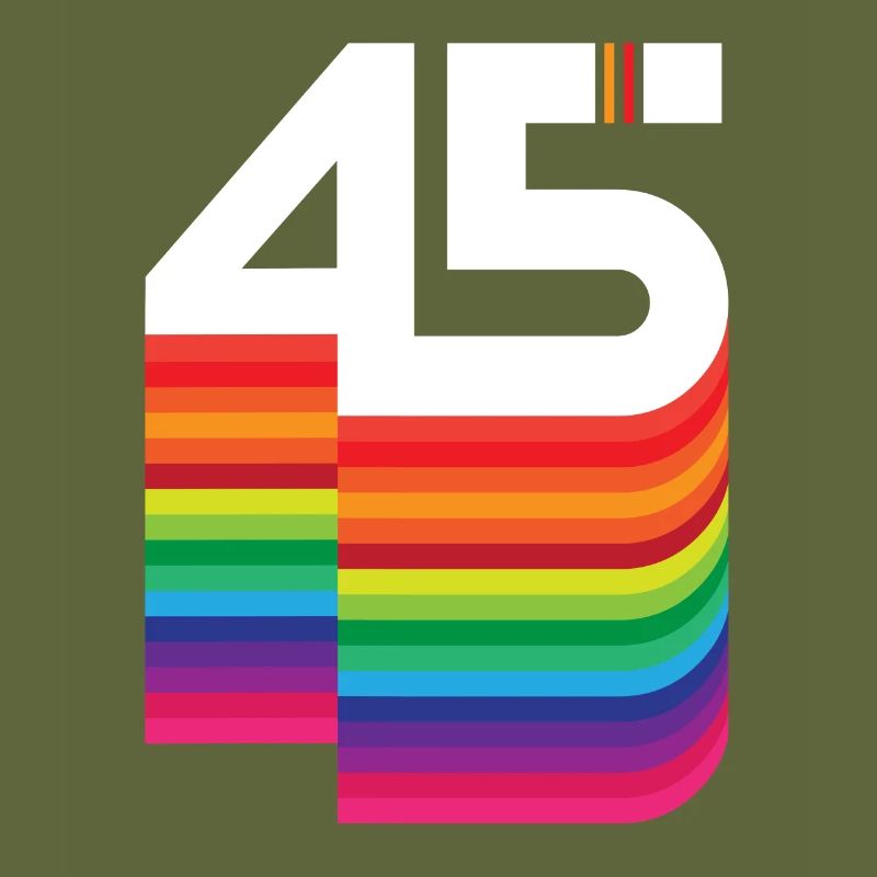45 years "birthday"