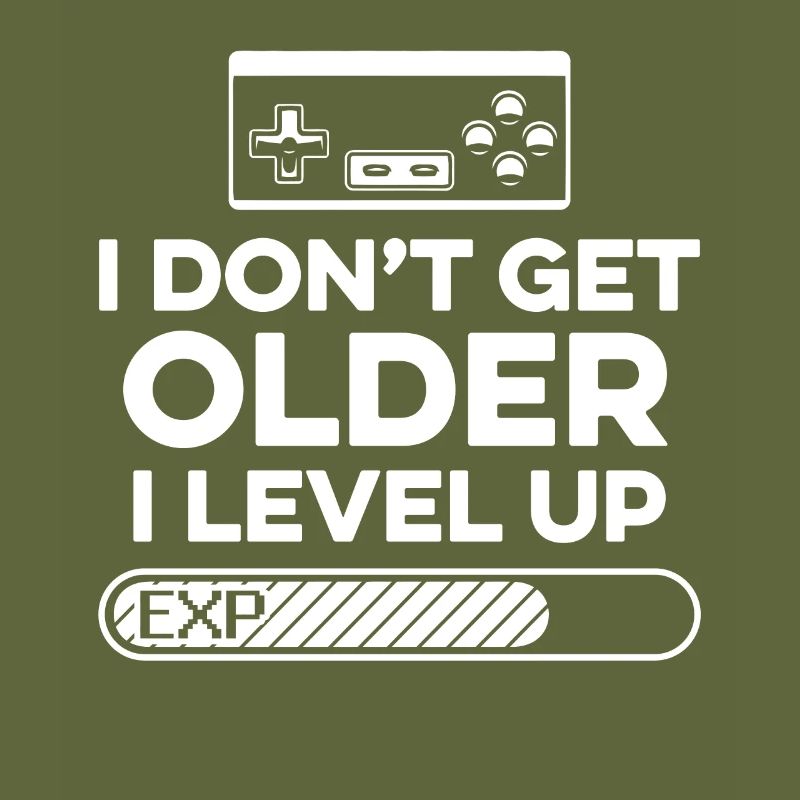 Level Up Gaming Controller Retro Geschenk EXP