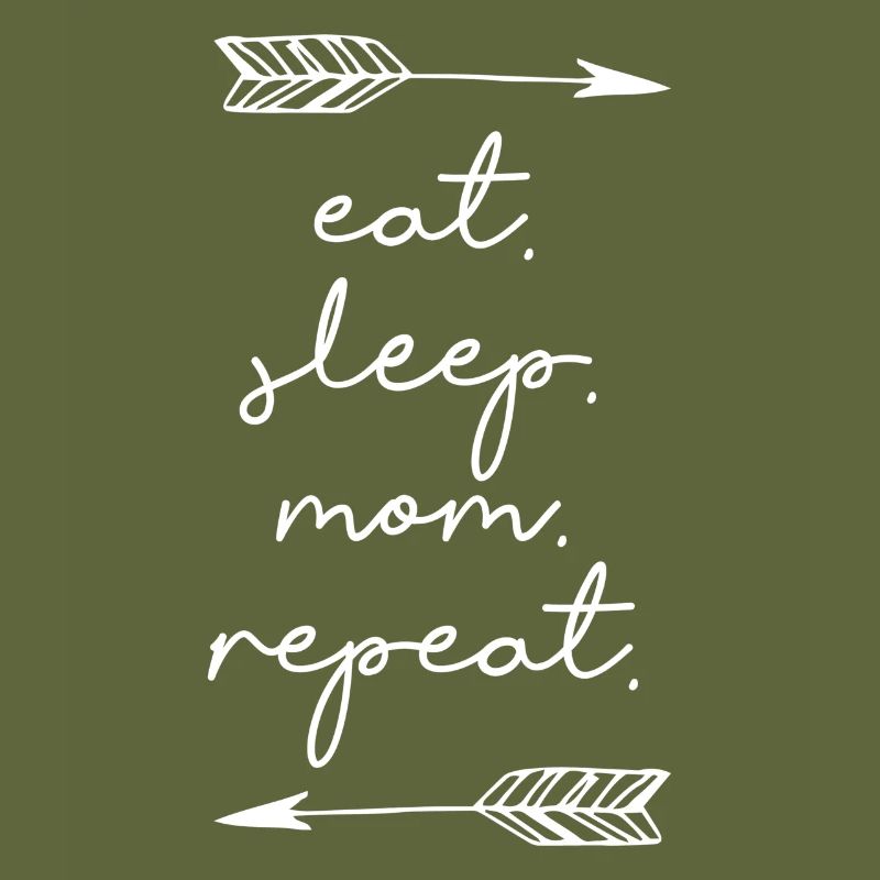 Eat Sleep Mom Repeat Mutter Tag Muttertag Geschenk