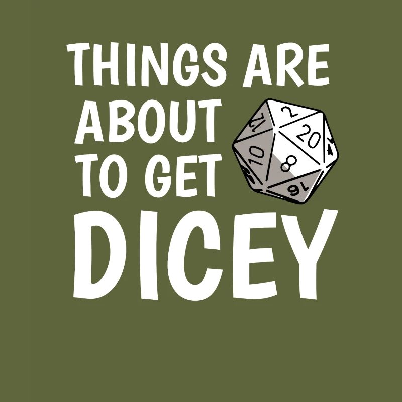 Gamer Dice Dungeon RPG Tabletop Funny Gift