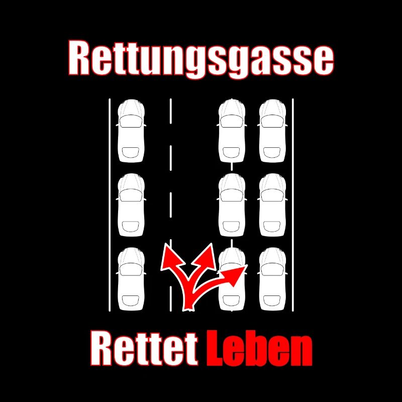 Rettungsgasse Rettet Leben Lebensretter Geschenk