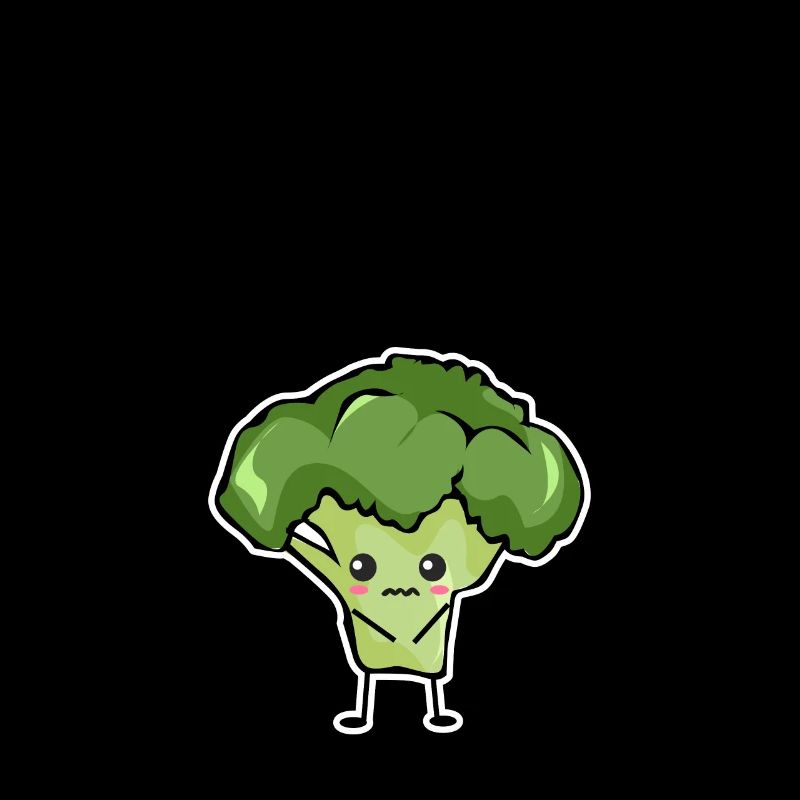 Broccoli Veganer Veggie Comic Chibi Geschenk