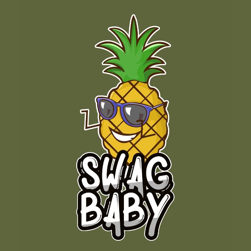 Pineapple Sunglasses Cartoon Comic Summer Gift