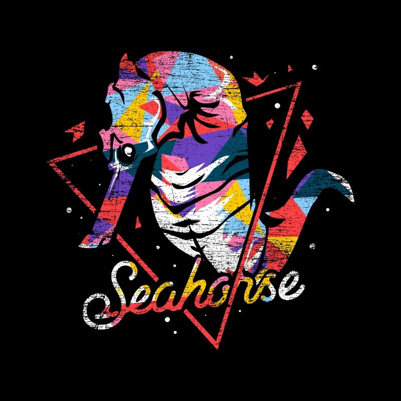 Seahorse polygon gift