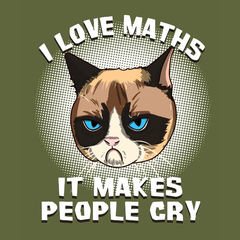 Cat Cats Math Teacher Cat Grumpy Math Gesche